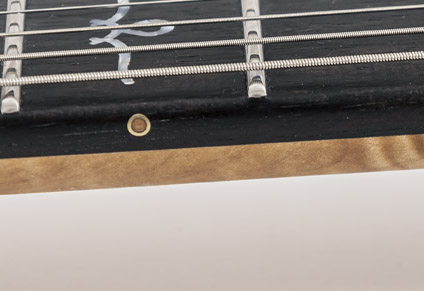 BRASS SIDE DOTS WITH WODEN INLAYS