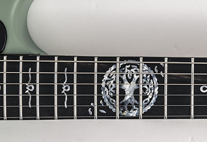 EBONY FINGERBOARD WITH CUSTOM INLAYS