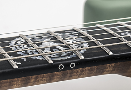 ALUMINUM SIDE DOTS WITH EBONY INLAYS