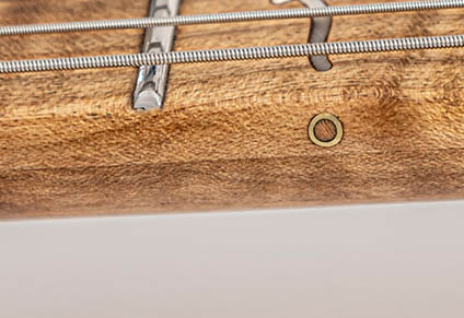 BRASS SIDE DOTS WITH WOODEN INLAYS