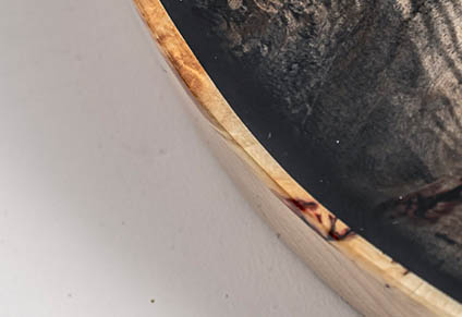 NATURAL BURL MAPLE FAUX BINDING