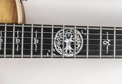 EBONY FINGERBOARD with CUSTOM INLAYS