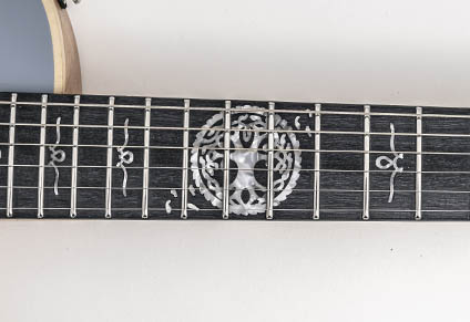 EBONY FINGERBOARD WITH CUSTOM INLAYS