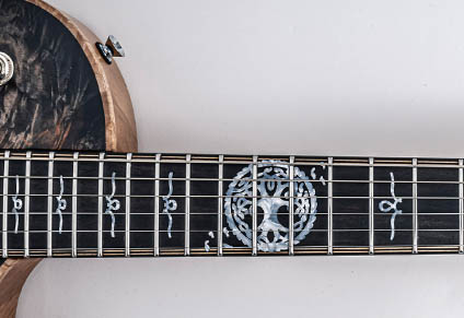 EBONY FINGERBOARD WITH CUSTOM INLAYS