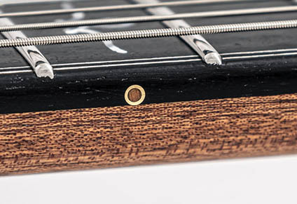 BRASS SIDE DOTS with WOODEN INLAYS