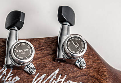 GOTOH LOCKING TUNERS WITH REAL EBONY KNOBS